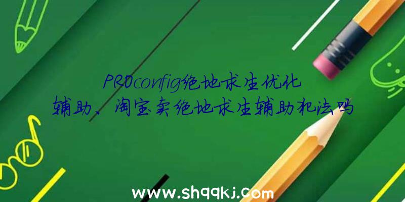 PROconfig绝地求生优化辅助、淘宝卖绝地求生辅助犯法吗