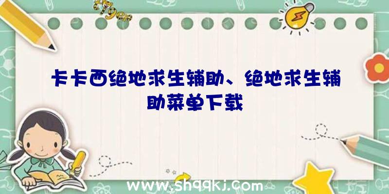 卡卡西绝地求生辅助、绝地求生辅助菜单下载