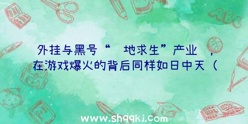 外挂与黑号“绝地求生”产业链，在游戏爆火的背后同样如日中天（绝地求生丰富多彩绝地逃生拍摄画面_腾迅视频）