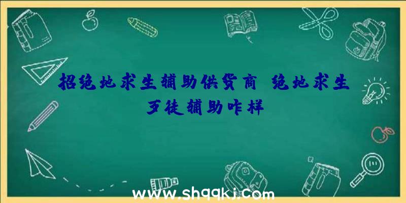 招绝地求生辅助供货商、绝地求生歹徒辅助咋样