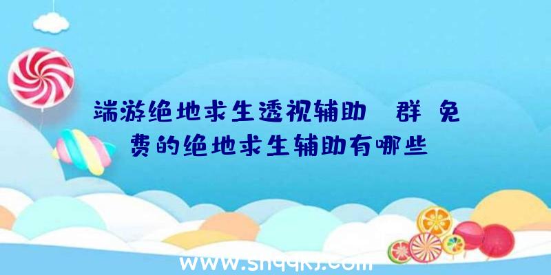 端游绝地求生透视辅助qq群、免费的绝地求生辅助有哪些