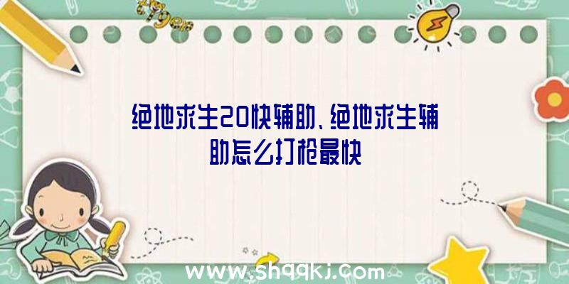 绝地求生20快辅助、绝地求生辅助怎么打枪最快