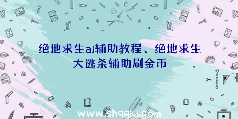 绝地求生aj辅助教程、绝地求生大逃杀辅助刷金币