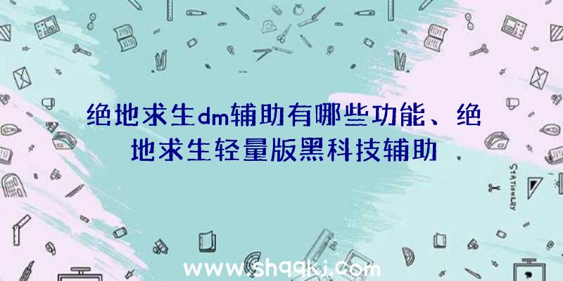 绝地求生dm辅助有哪些功能、绝地求生轻量版黑科技辅助