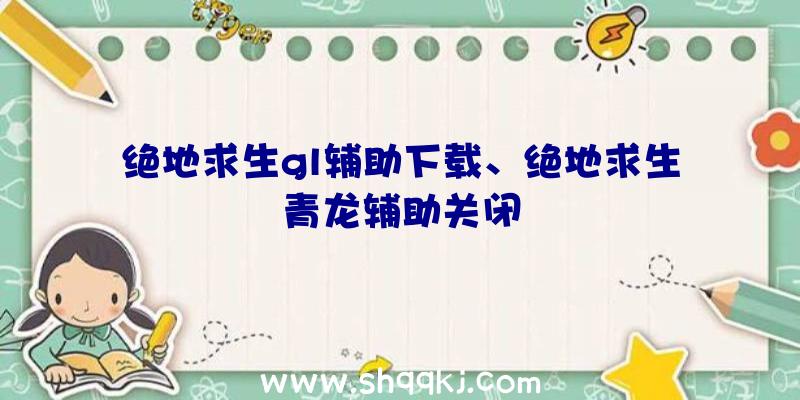 绝地求生gl辅助下载、绝地求生青龙辅助关闭