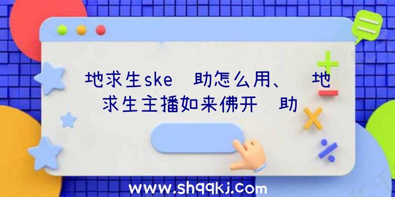 绝地求生ske辅助怎么用、绝地求生主播如来佛开辅助