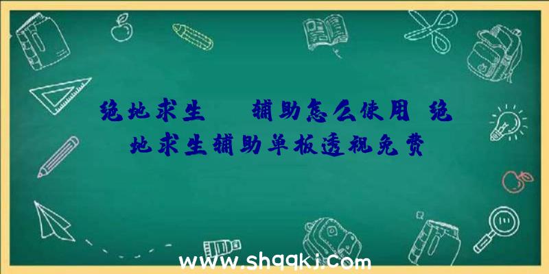 绝地求生sng辅助怎么使用、绝地求生辅助单板透视免费