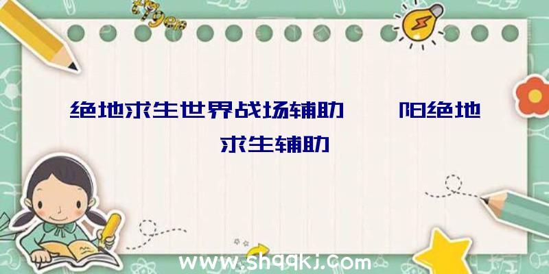 绝地求生世界战场辅助、襄阳绝地求生辅助