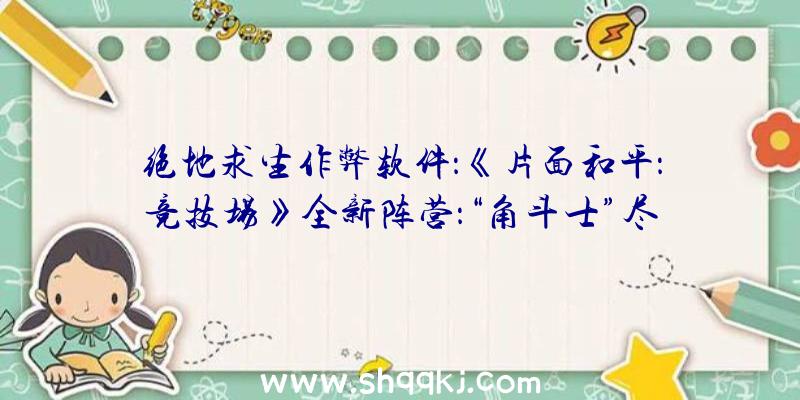 绝地求生作弊软件：《片面和平：竞技场》全新阵营：“角斗士”尽显单兵之王风度