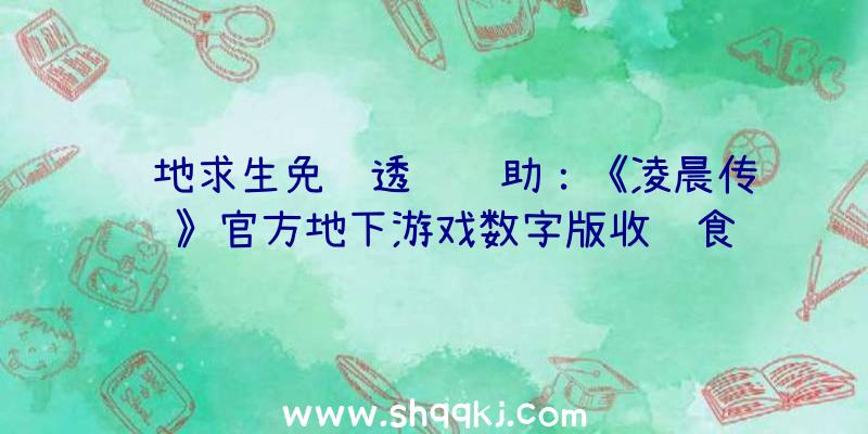 绝地求生免费透视辅助：《凌晨传说》官方地下游戏数字版收费食谱在官网留言邮箱即可支付