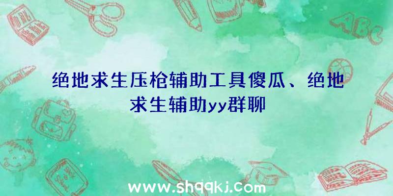 绝地求生压枪辅助工具傻瓜、绝地求生辅助yy群聊