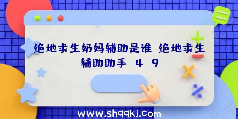 绝地求生奶妈辅助是谁、绝地求生辅助助手v4.9