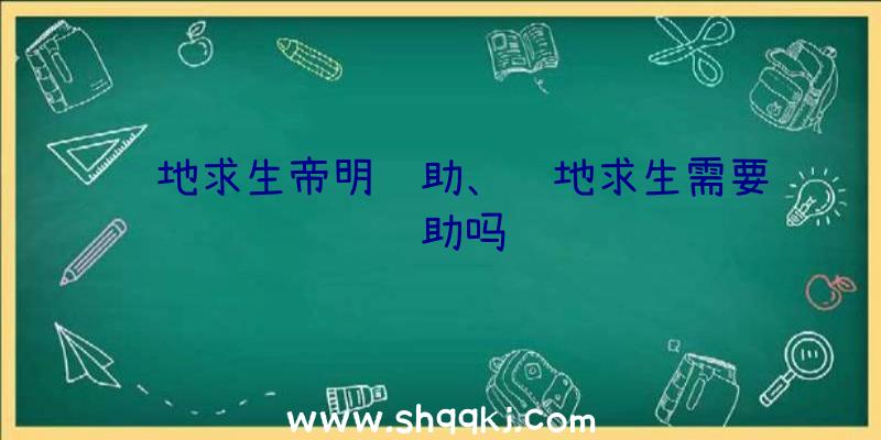 绝地求生帝明辅助、绝地求生需要辅助吗