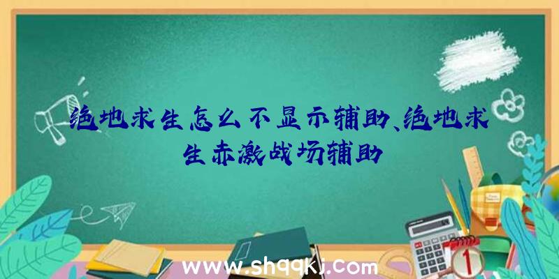 绝地求生怎么不显示辅助、绝地求生赤激战场辅助