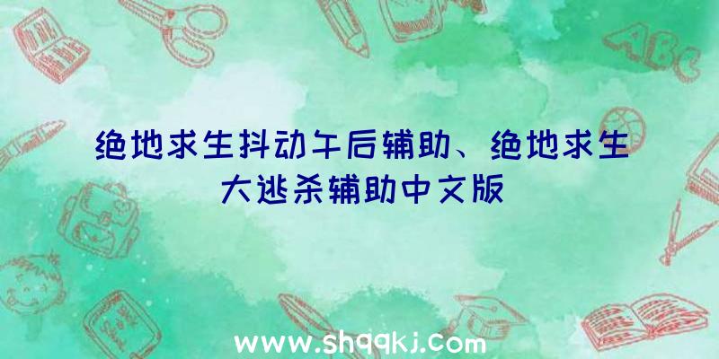 绝地求生抖动午后辅助、绝地求生大逃杀辅助中文版