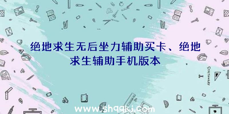 绝地求生无后坐力辅助买卡、绝地求生辅助手机版本