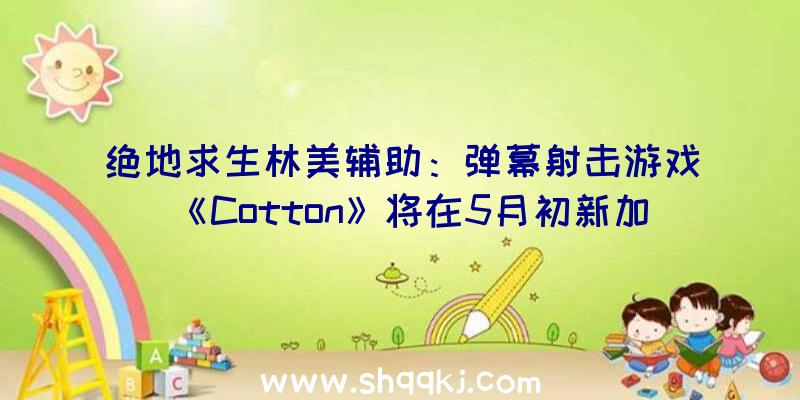 绝地求生林美辅助：弹幕射击游戏《Cotton》将在5月初新加强力脚色同时改良屏幕可见度及修复各类毛病