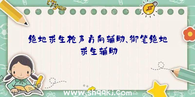 绝地求生枪声方向辅助、御笔绝地求生辅助