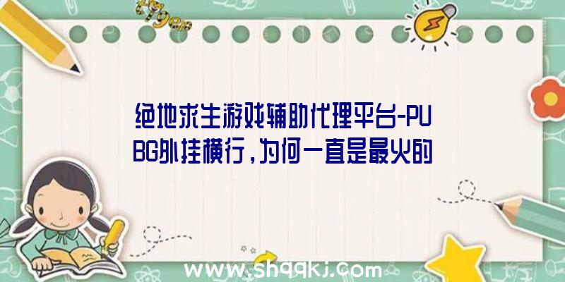 绝地求生游戏辅助代理平台-PUBG外挂横行，为何一直是最火的游戏？（绝地求生游戏外挂软件:PUBG外挂管用吗？）