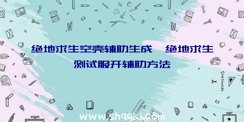 绝地求生空壳辅助生成、绝地求生测试服开辅助方法