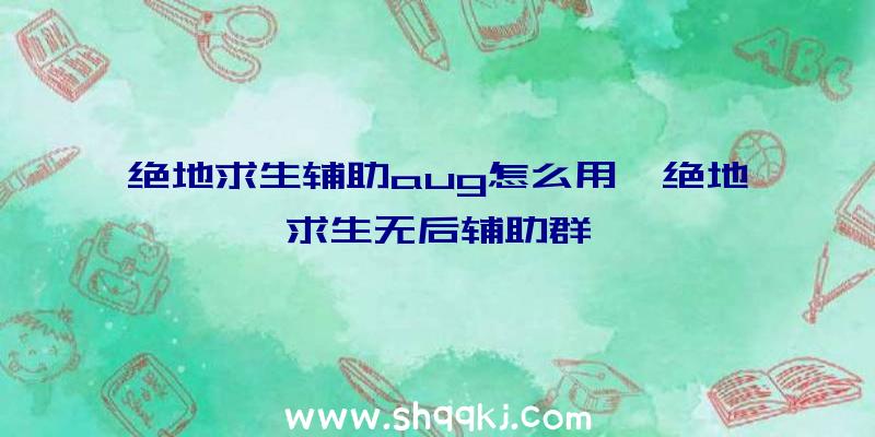 绝地求生辅助aug怎么用、绝地求生无后辅助群