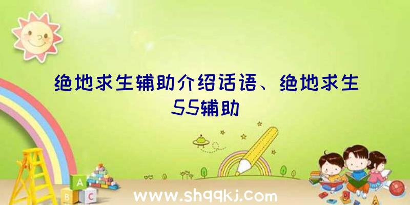 绝地求生辅助介绍话语、绝地求生55辅助