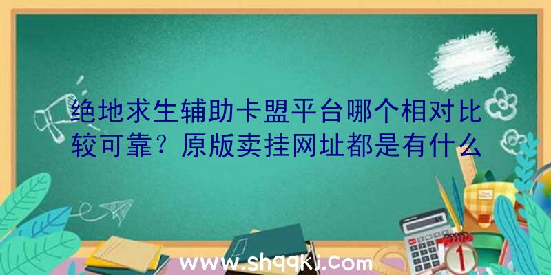 绝地求生辅助卡盟平台哪个相对比较可靠？原版卖挂网址都是有什么样子的特性？