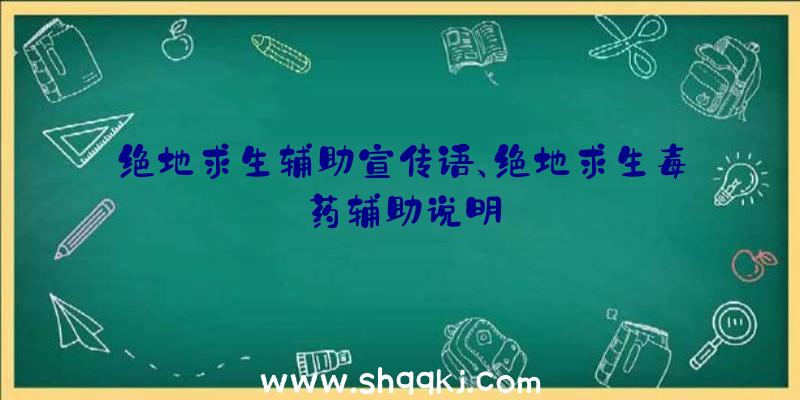 绝地求生辅助宣传语、绝地求生毒药辅助说明