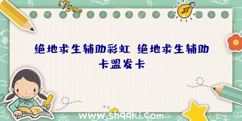 绝地求生辅助彩虹、绝地求生辅助卡盟发卡