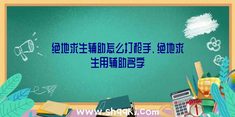 绝地求生辅助怎么打枪手、绝地求生用辅助名字