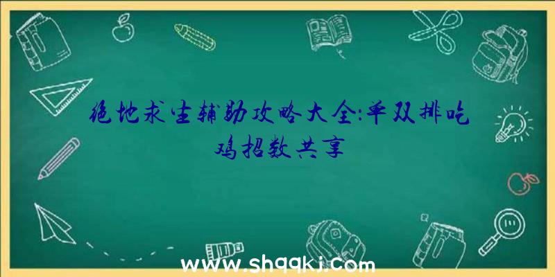 绝地求生辅助攻略大全：单双排吃鸡招数共享