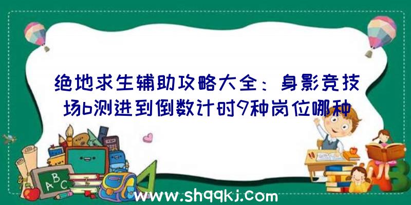 绝地求生辅助攻略大全：身影竞技场b测进到倒数计时9种岗位哪种就是你最青睐的？