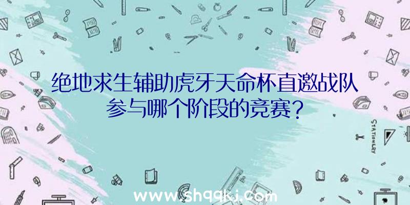 绝地求生辅助虎牙天命杯直邀战队参与哪个阶段的竞赛？