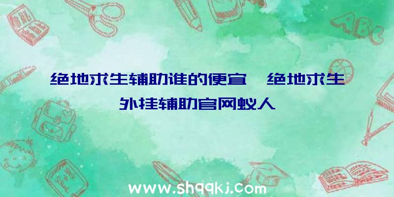 绝地求生辅助谁的便宜、绝地求生外挂辅助官网蚁人