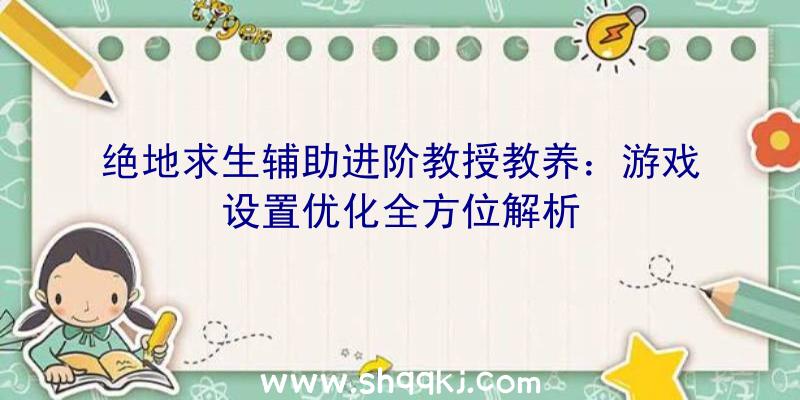 绝地求生辅助进阶教授教养：游戏设置优化全方位解析