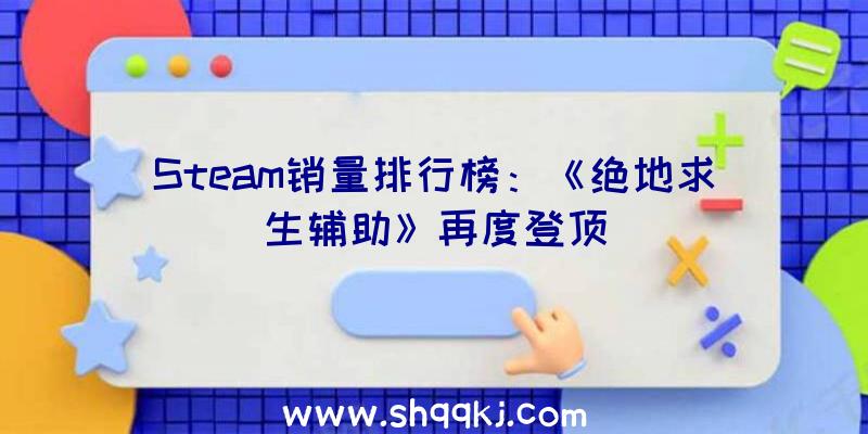 Steam销量排行榜：《绝地求生辅助》再度登顶