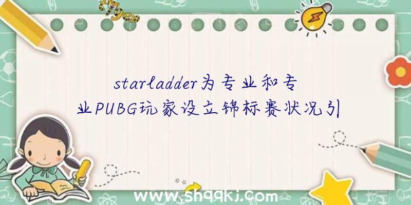 starladder为专业和专业PUBG玩家设立锦标赛状况引见