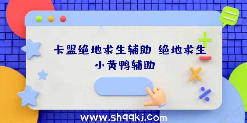 uu卡盟绝地求生辅助、绝地求生小黄鸭辅助