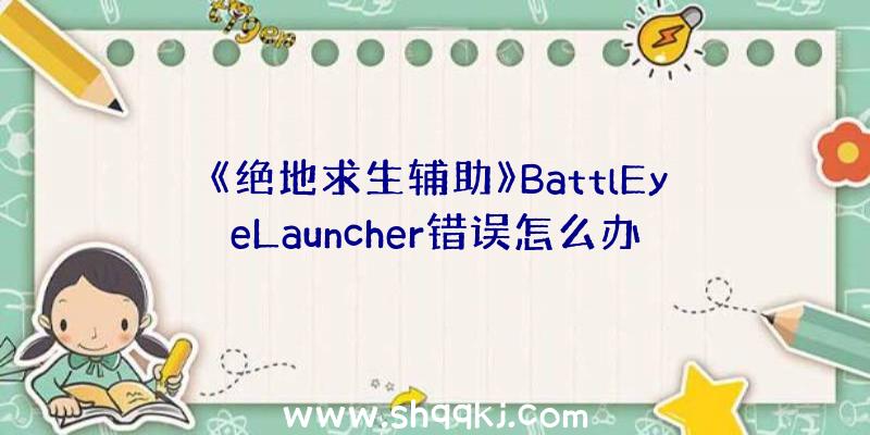 《绝地求生辅助》BattlEyeLauncher错误怎么办