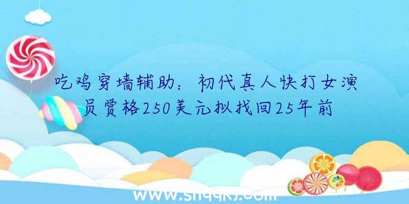 吃鸡穿墙辅助：初代真人快打女演员赏格250美元拟找回25年前丧失的Cos头盔