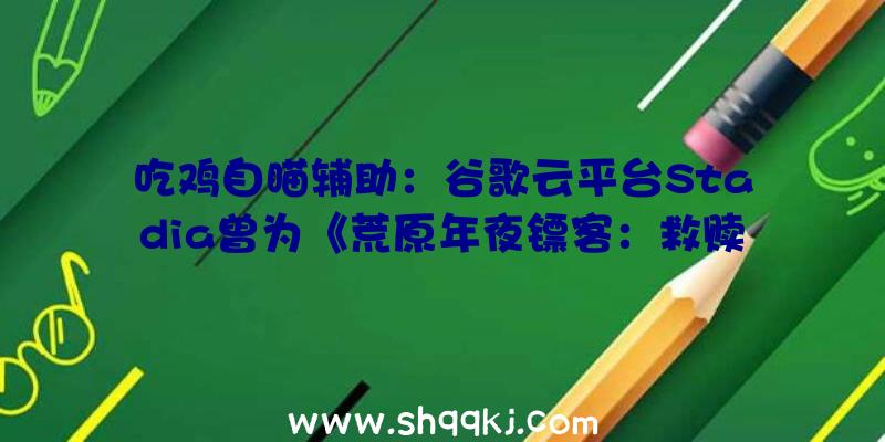 吃鸡自瞄辅助：谷歌云平台Stadia曾为《荒原年夜镖客：救赎2》等抢手游戏领取数万万美元