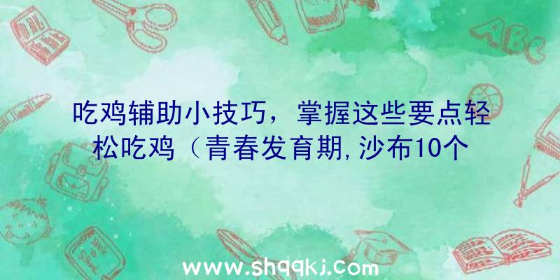 吃鸡辅助小技巧，掌握这些要点轻松吃鸡（青春发育期,沙布10个以后无须再捡,说一下八倍,自己建议50）