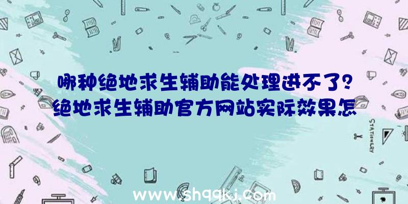 哪种绝地求生辅助能处理进不了？绝地求生辅助官方网站实际效果怎样？