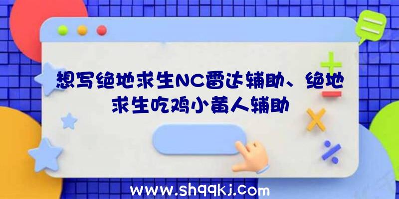 想写绝地求生NC雷达辅助、绝地求生吃鸡小黄人辅助