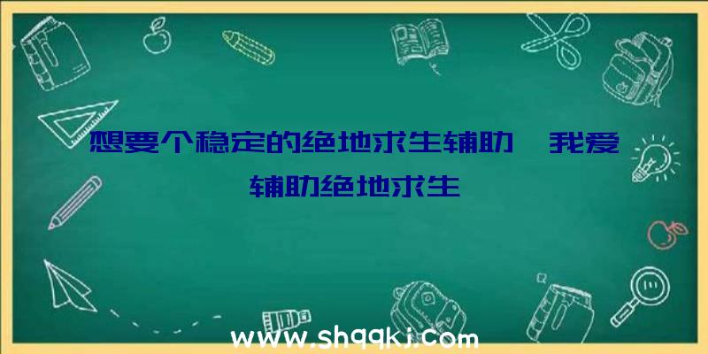 想要个稳定的绝地求生辅助、我爱辅助绝地求生