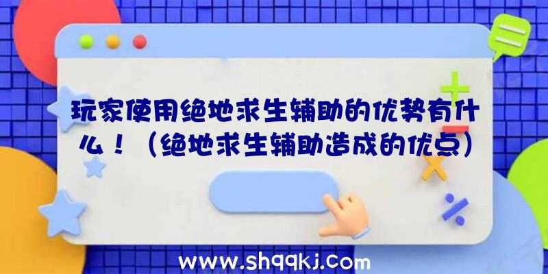 玩家使用绝地求生辅助的优势有什么！（绝地求生辅助造成的优点）