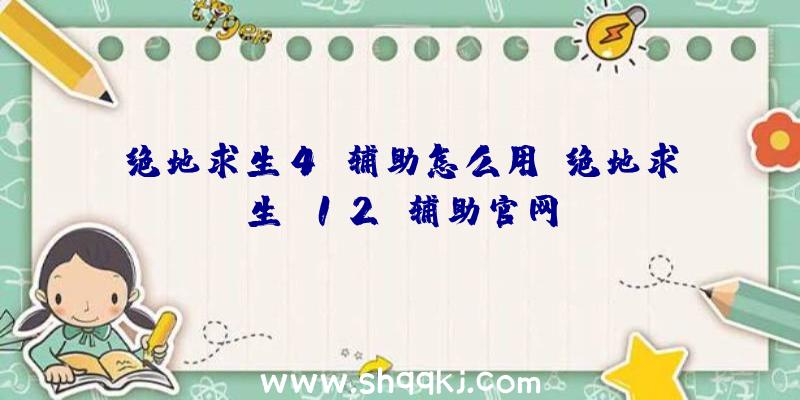 绝地求生4g辅助怎么用、绝地求生s12k辅助官网