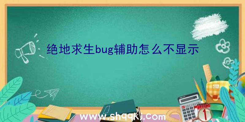 绝地求生bug辅助怎么不显示