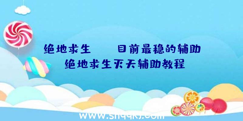 绝地求生pubg目前最稳的辅助、绝地求生灭天辅助教程