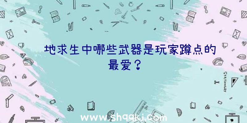 绝地求生中哪些武器是玩家蹲点的最爱？